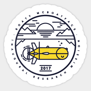 Boaty McBoatface Launch Sticker